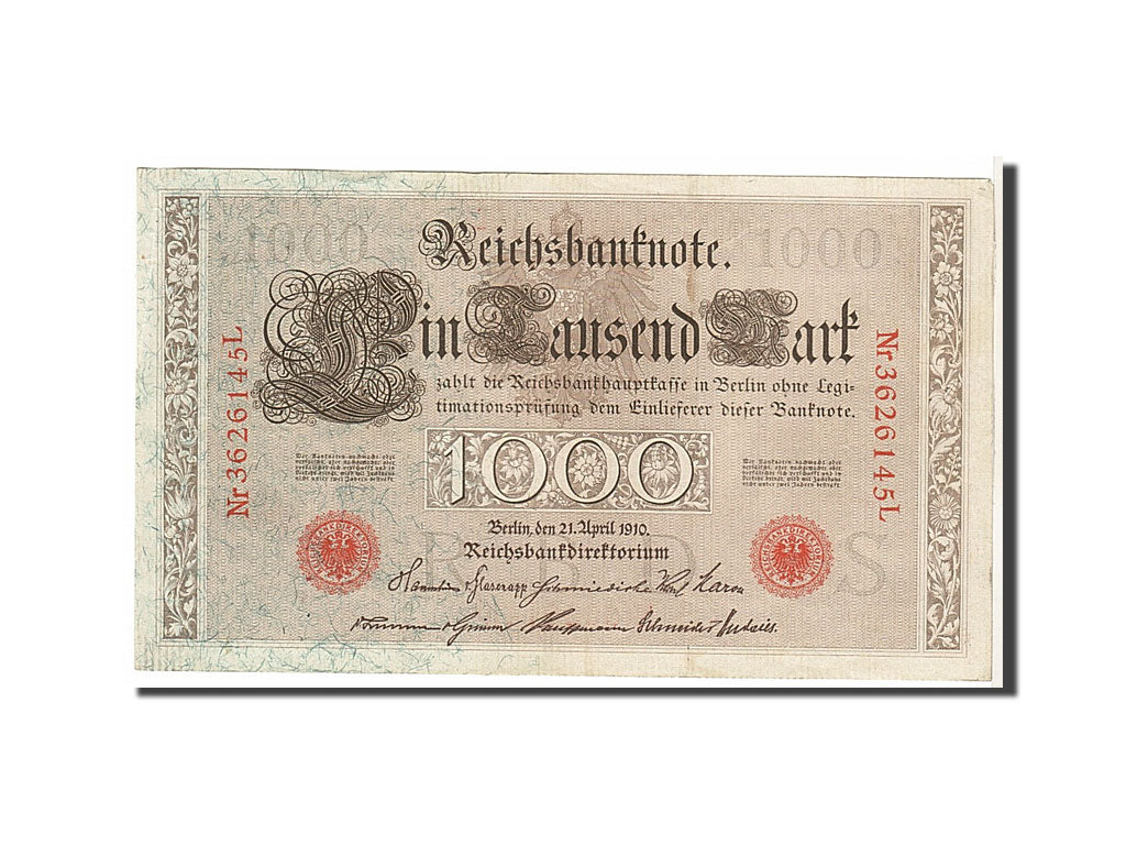 Billet, Allemagne, 1000 Mark, 1910, KM:44b, SUP
