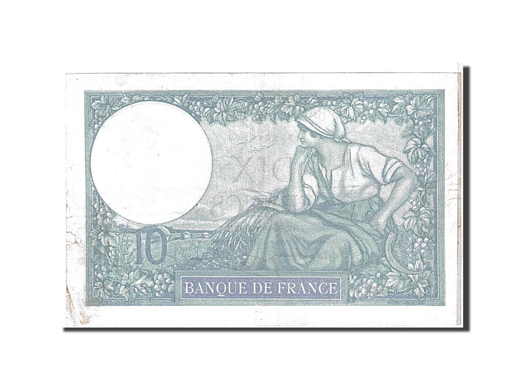 Billet, France, 10 Francs, 10 F 1916-1942 ''Minerve'', 1939, TTB, Fayette:7.7