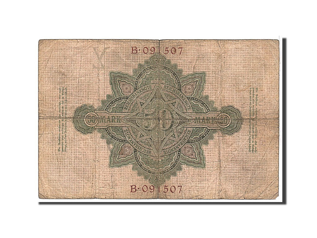 Banknote, Germany, 50 Mark, 1906, 1906-03-10, KM:26a, VF(20-25)