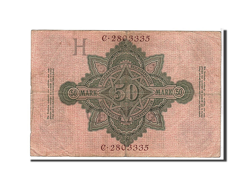 Banknote, Germany, 50 Mark, 1910, KM:41, VF(30-35)