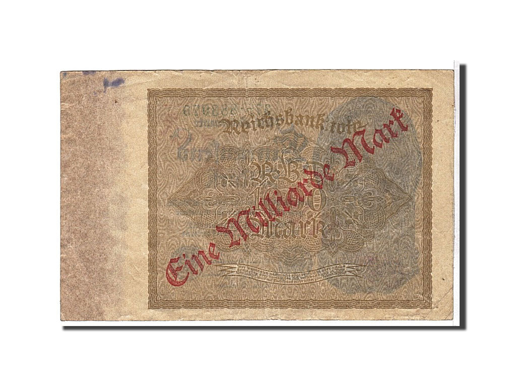 Banknote, Germany, 1 Milliarde Mark on 1000 Mark, 1922, KM:113a, VF(20-25)