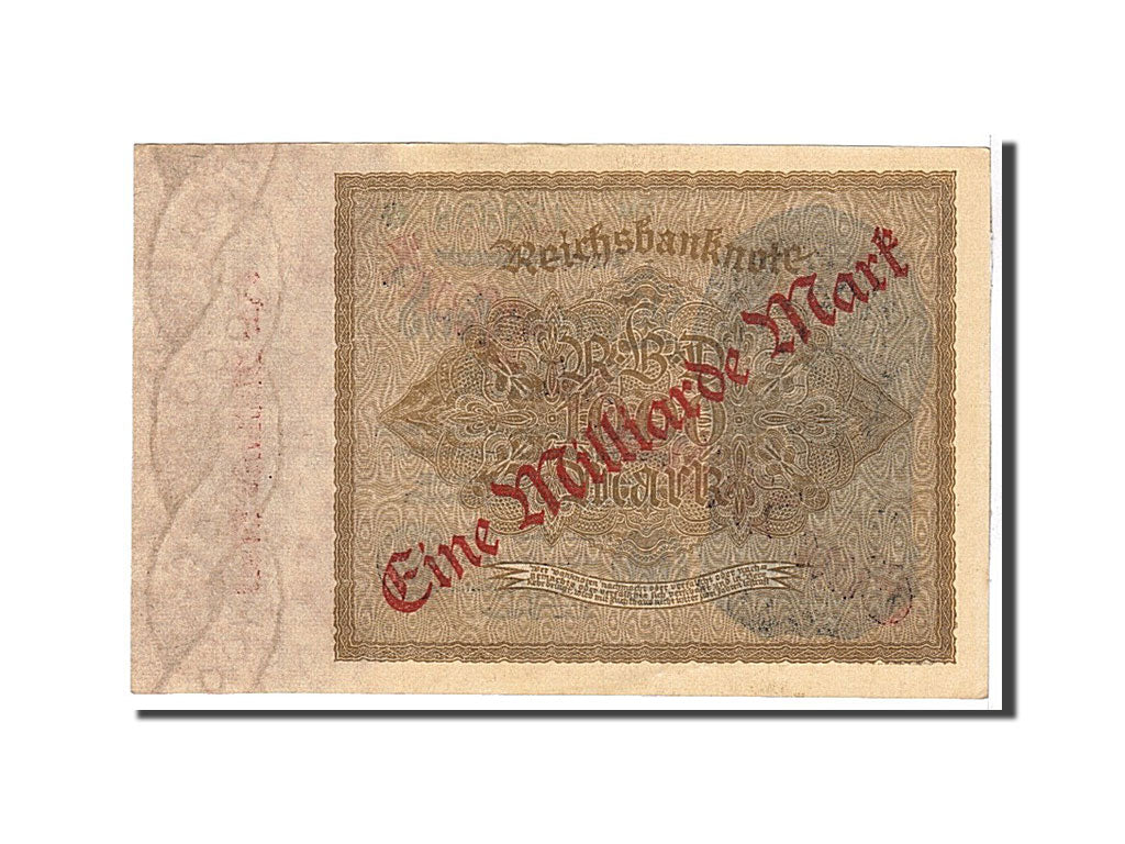 Banknote, Germany, 1 Milliarde Mark on 1000 Mark, 1922, KM:113a, AU(55-58)