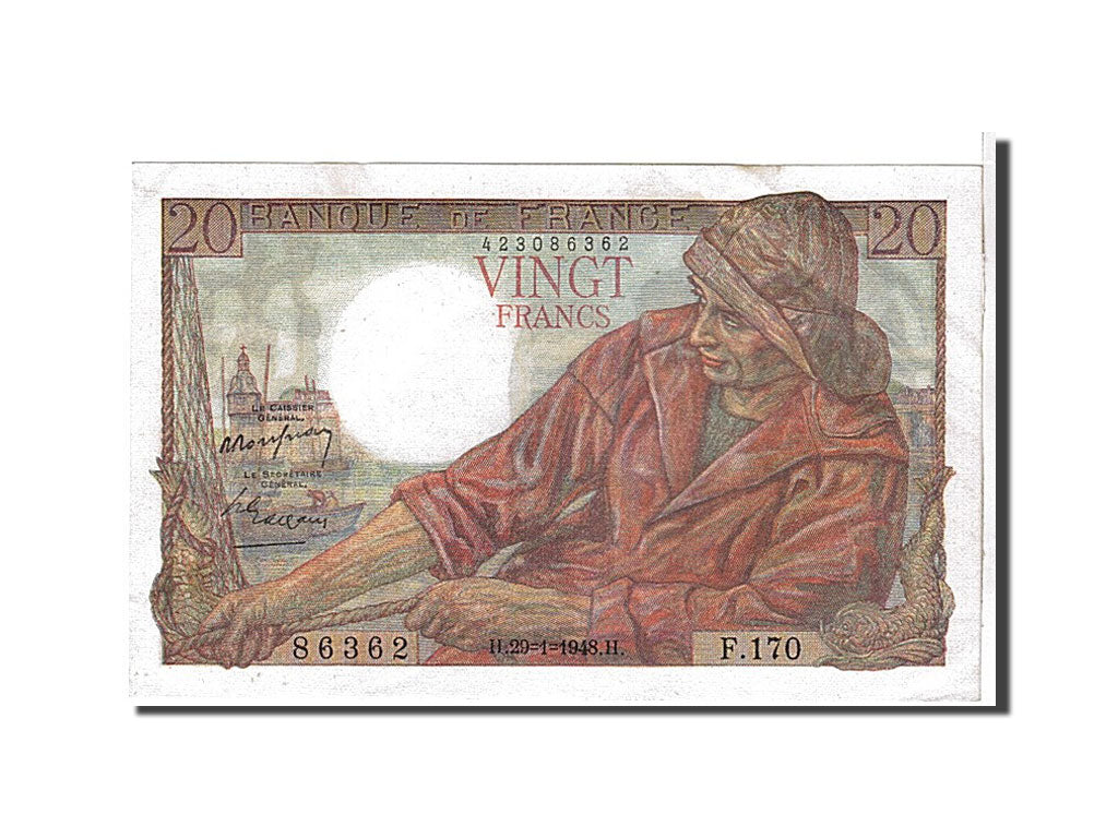 Billet, France, 20 Francs, 20 F 1942-1950 ''Pêcheur'', 1948, SPL