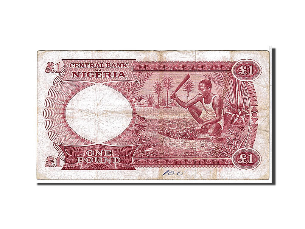 Banknote, Nigeria, 1 Pound, 1967, KM:8, VF(20-25)