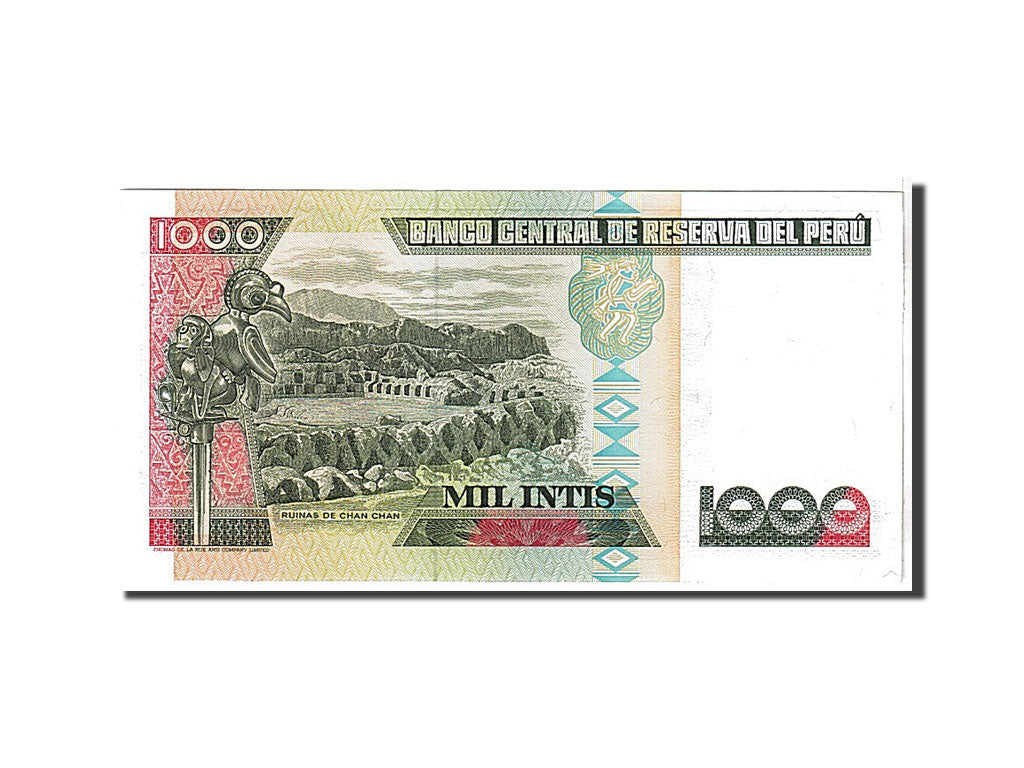 Billet, Pérou, 1000 Intis, 1988, KM:136b, SPL