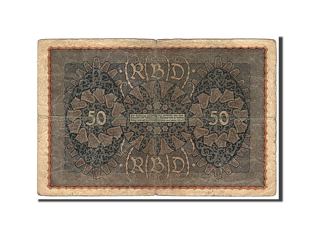 Banknote, Germany, 50 Mark, 1919, KM:66, VG(8-10)