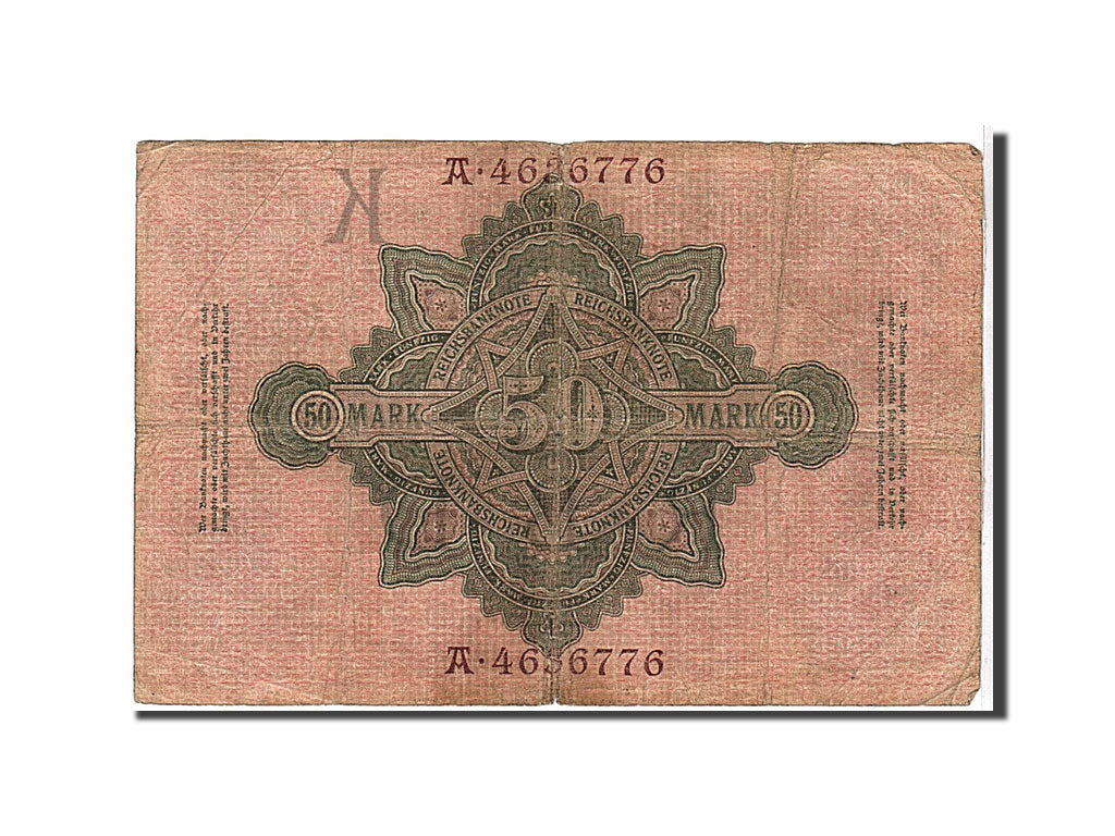 Billet, Allemagne, 50 Mark, 1910, KM:41, B