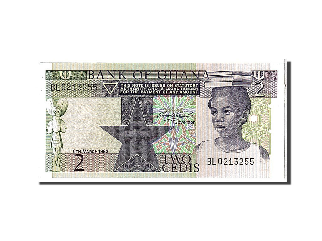 Billet, Ghana, 2 Cedis, 1982, KM:18d, NEUF