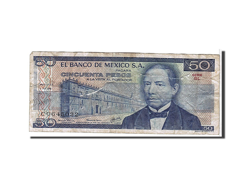 Billete, 50 Pesos, 1978, México, RC