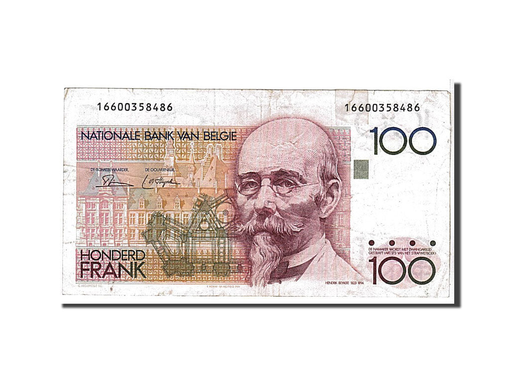Billet, Belgique, 100 Francs, 1978, KM:140a, TB