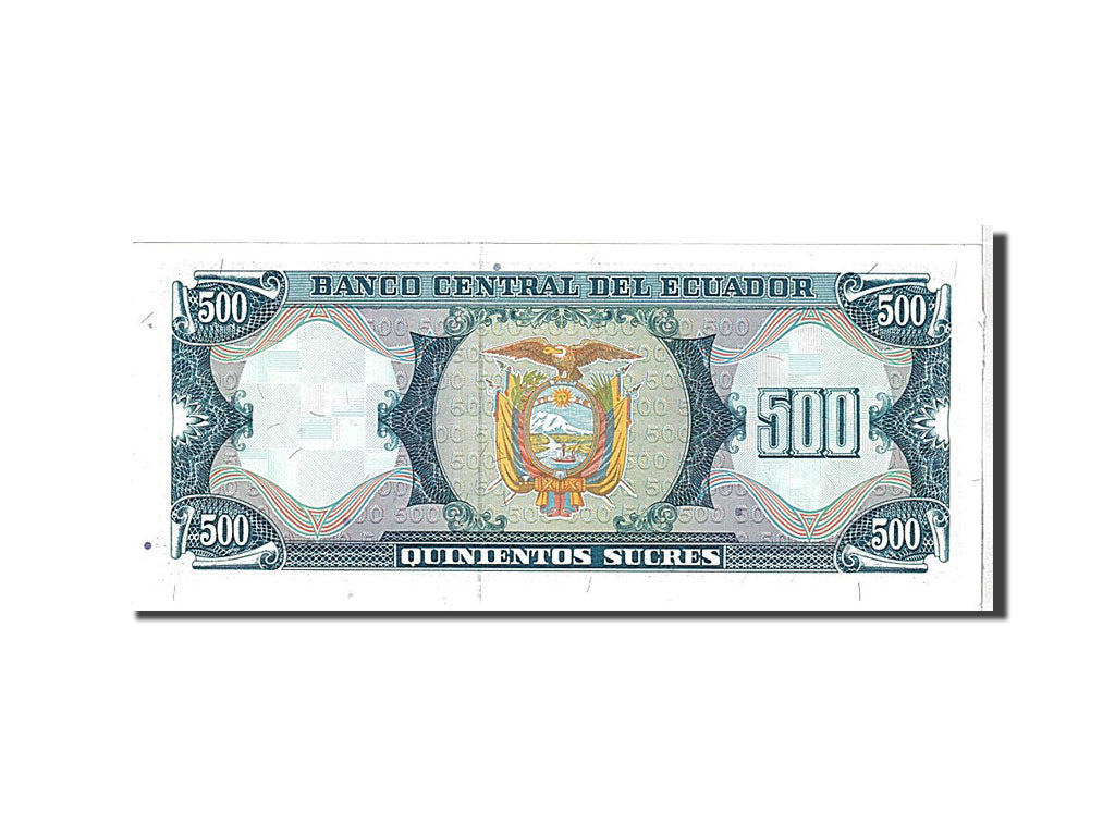 Billet, Équateur, 500 Sucres, 1988, KM:124Aa, NEUF