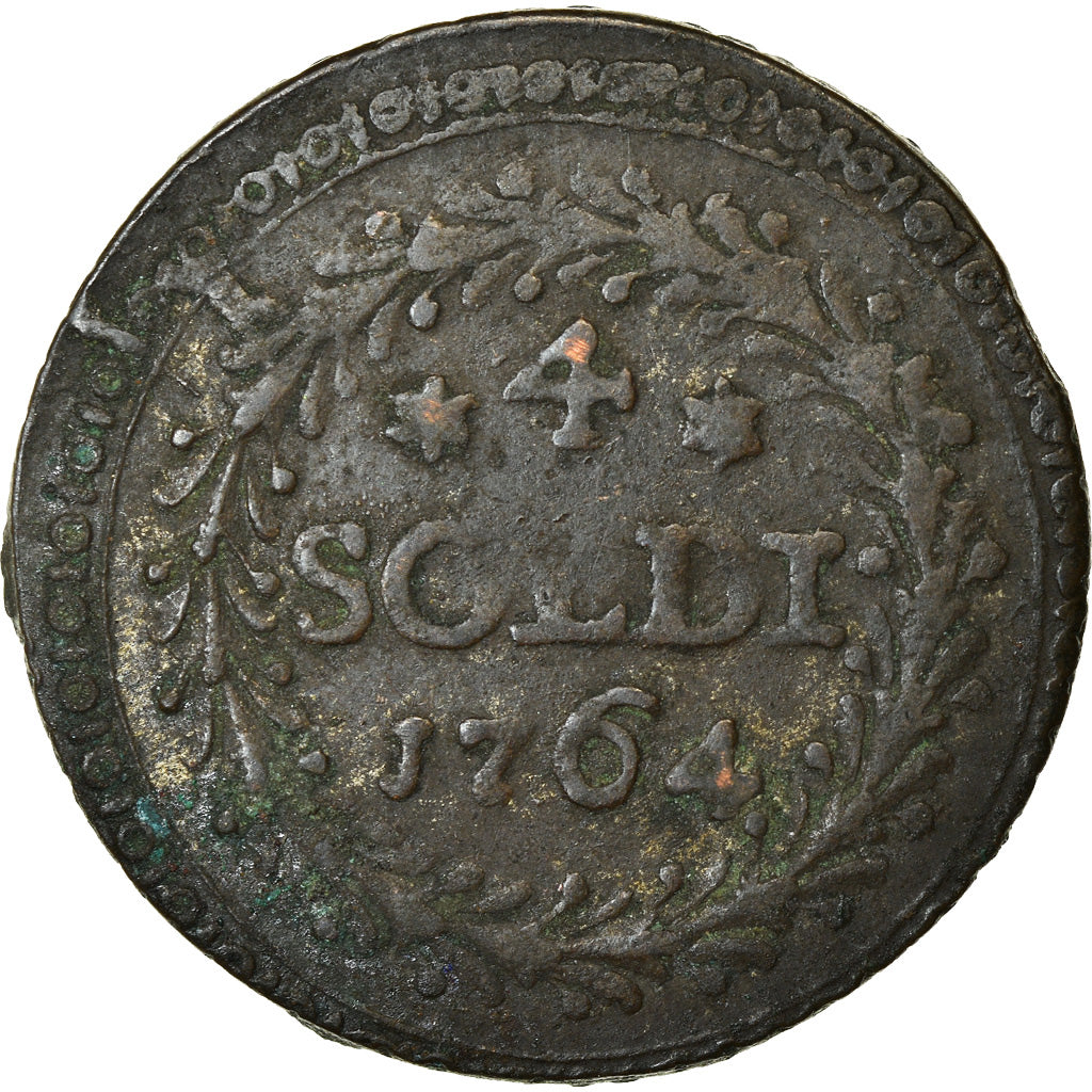 Munten, Italiaanse staten, CORSICA, General Pasquale Paoli, 4 Soldi, 1764