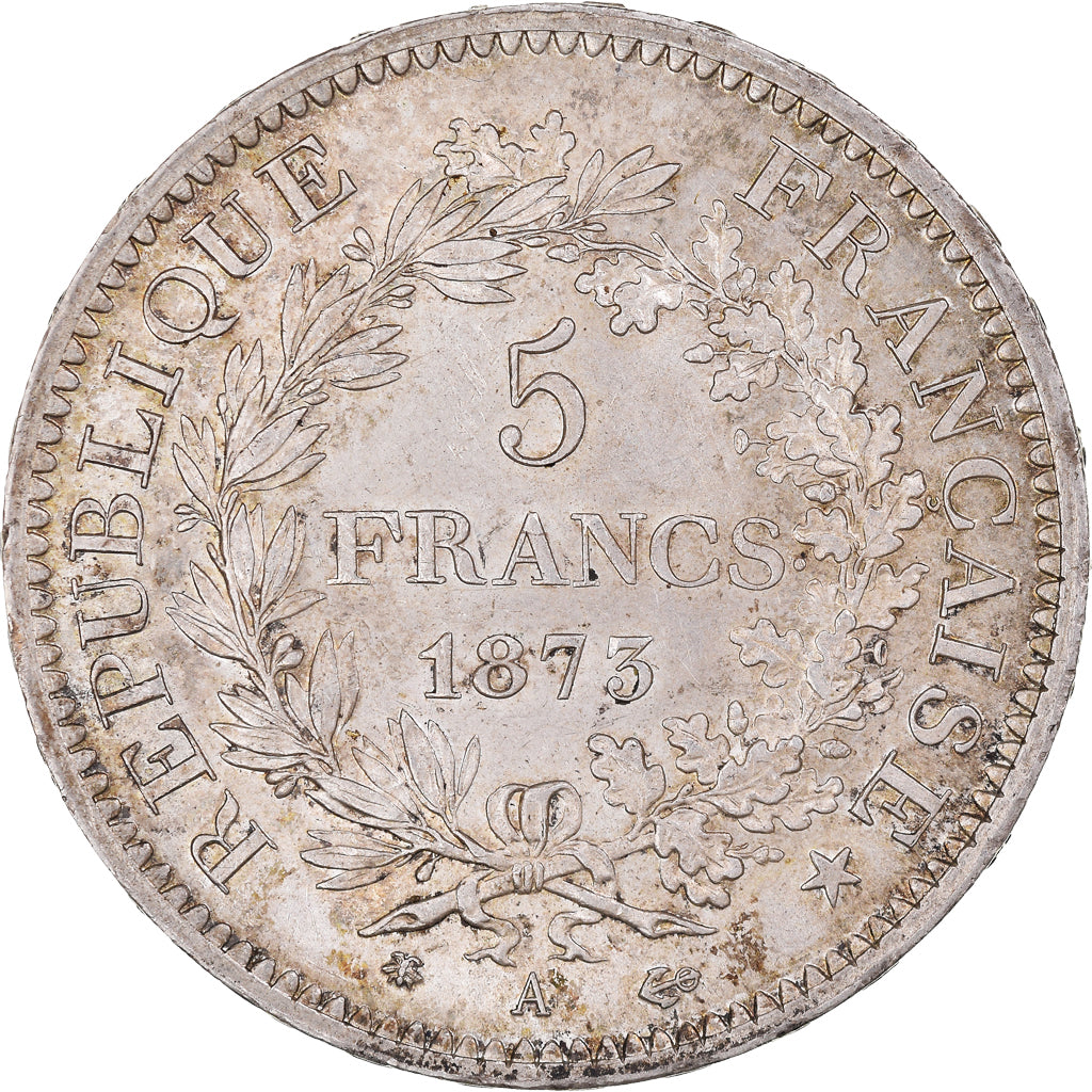 Monnaie, France, Hercule, 5 Francs, 1873, Paris, SUP+, Argent, KM:820.1
