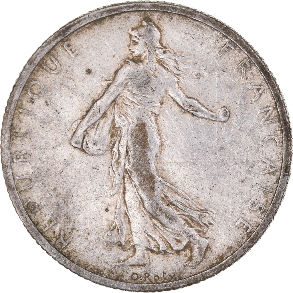 Moneda, Francia, Semeuse, 2 Francs, 1905, Paris, MBC, Plata, KM:845.1