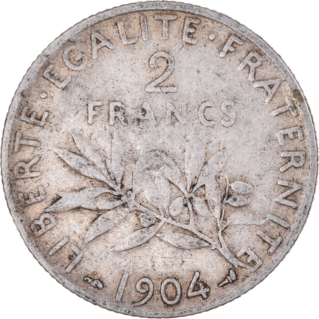 Münze, Frankreich, Semeuse, 2 Francs, 1904, Paris, S+, Silber, KM:845.1