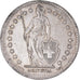 Coin, Switzerland, 2 Francs, 1946, Bern, AU(50-53), Silver, KM:21