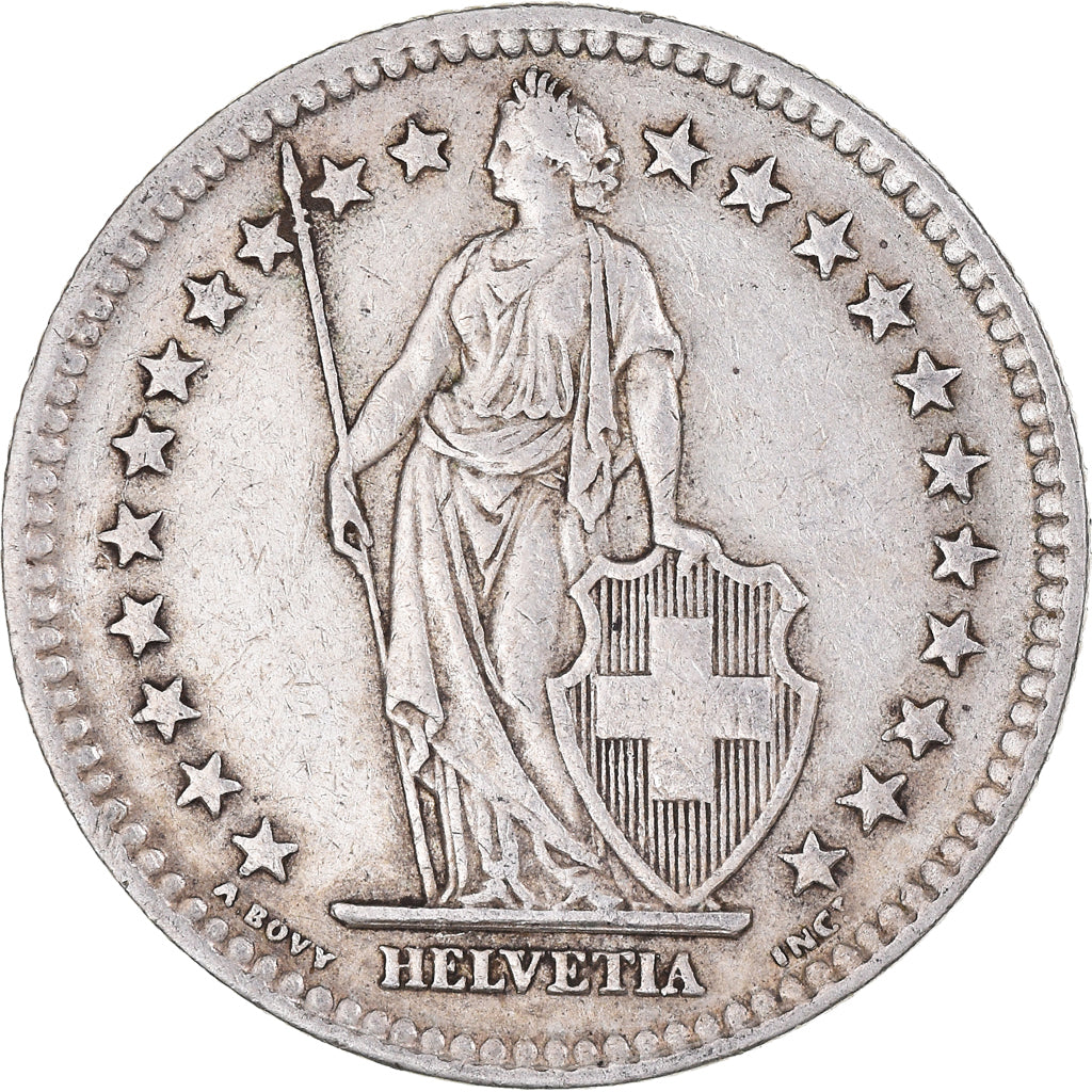 Moneta, Svizzera, 2 Francs, 1944, Bern, BB, Argento, KM:21