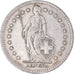 Coin, Switzerland, 2 Francs, 1944, Bern, EF(40-45), Silver, KM:21