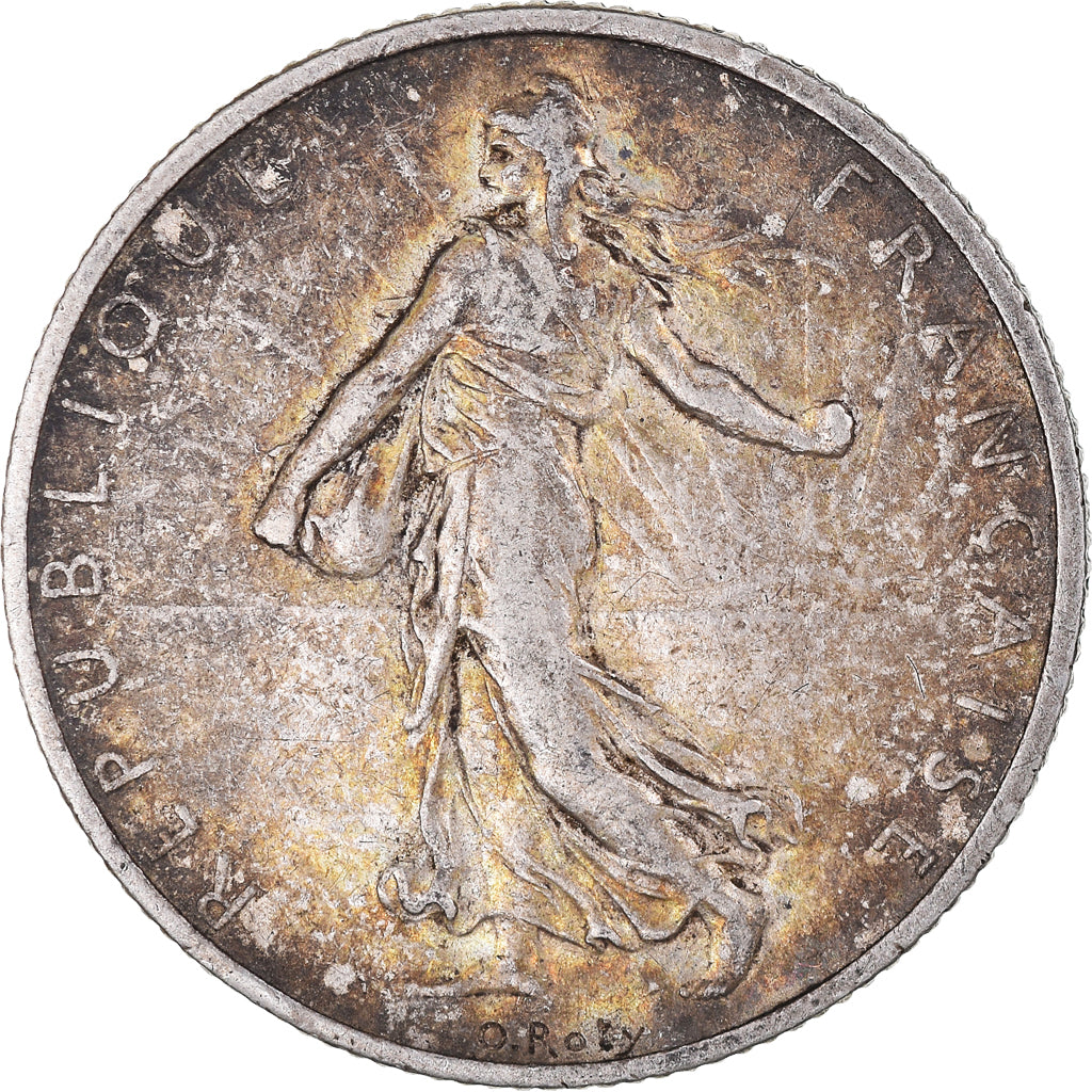 Coin, France, Semeuse, 2 Francs, 1908, Paris, EF(40-45), Silver, KM:845.1