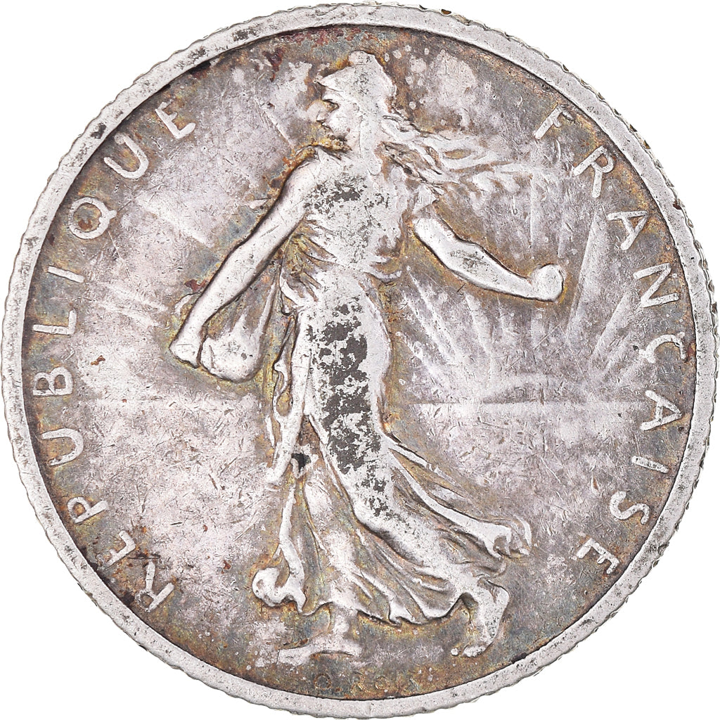 Moneta, Francja, Semeuse, Franc, 1905, Paris, 1 Franc, EF(40-45), Srebro