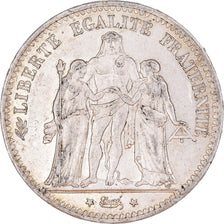 Moneta, Francia, Hercule, 5 Francs, 1876, Paris, BB+, Argento, KM:820.1