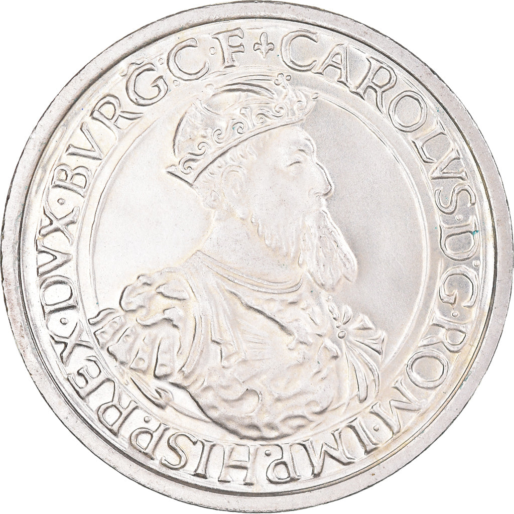Coin, Belgium, 5 Ecu, 1987, Brussels, MS(60-62), Silver, KM:166