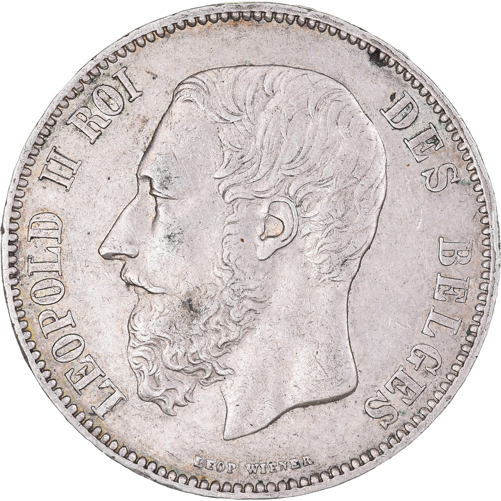 Münze, Belgien, Leopold II, 5 Francs, 5 Frank, 1868, SS, Silber, KM:24