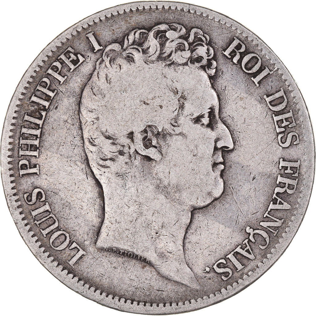 Coin, France, Louis-Philippe, 5 Francs, 1831, Bordeaux, VF(30-35), Silver