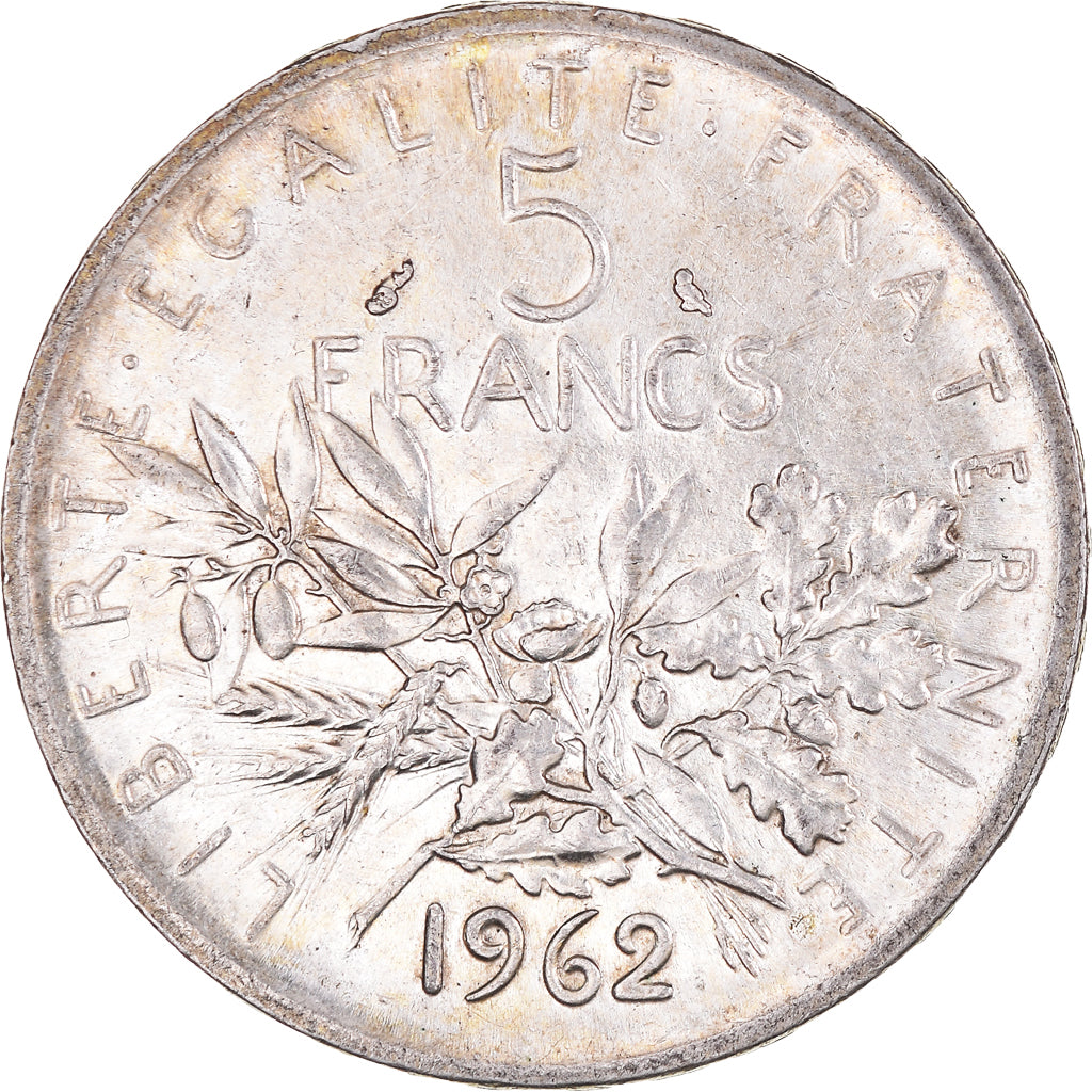 Coin, France, Semeuse, 5 Francs, 1962, Paris, MS(63), Silver, KM:926