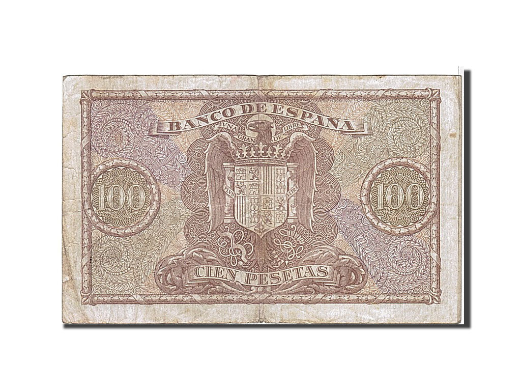 Billet, Espagne, 100 Pesetas, 1940, TB+