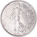 Munten, Frankrijk, Semeuse, 5 Francs, 1965, PR+, Zilver, KM:926, Gadoury:770