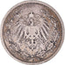 Munten, DUITSLAND - KEIZERRIJK, 1/2 Mark, 1905, Berlin, ZF, Zilver, KM:17