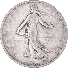 Coin, France, Semeuse, 2 Francs, 1908, Paris, VF(30-35), Silver, KM:845.1