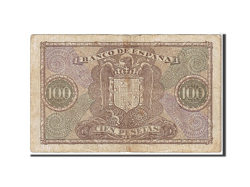Banconote, Spagna, 100 Pesetas, 1940, KM:118a, MB+