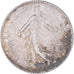 Moneta, Francja, Semeuse, Franc, 1911, Paris, VF(30-35), Srebro, KM:844.1