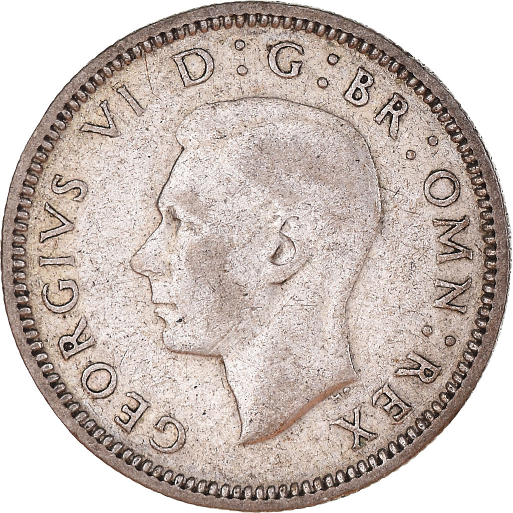 Münze, Großbritannien, George V, 6 Pence, 1939, S+, Silber, KM:832