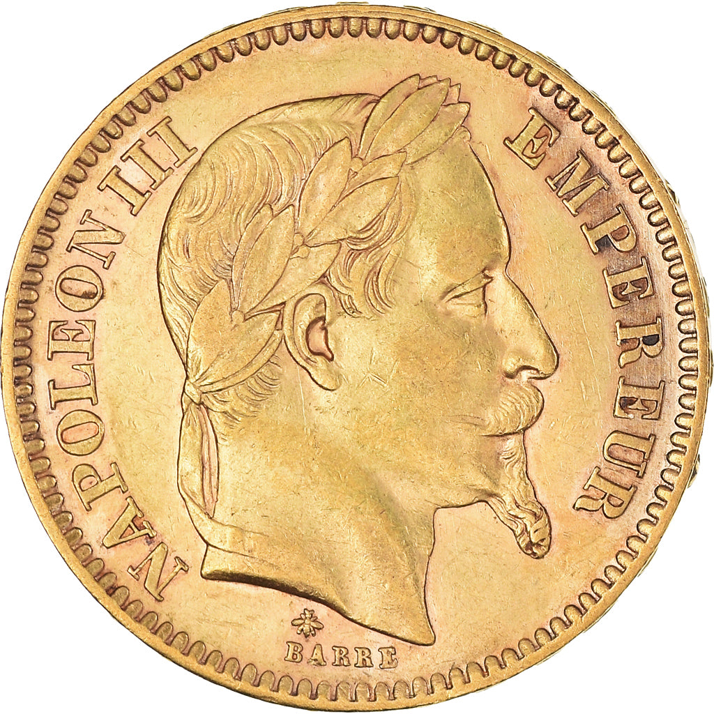 Coin, France, Napoleon III, Napoléon III, 20 Francs, 1862, Paris, AU(55-58)