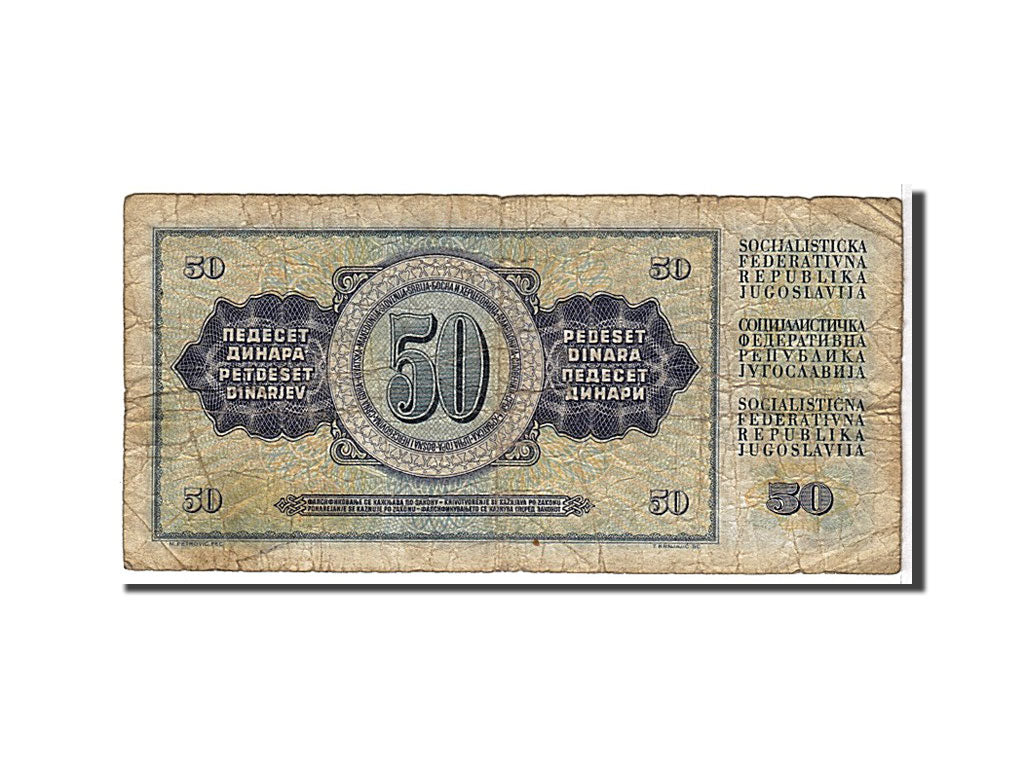 Billete, 50 Dinara, 1968, Yugoslavia, KM:83a, RC
