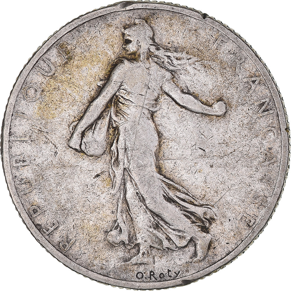 Coin, France, Semeuse, 2 Francs, 1908, Paris, VF(30-35), Silver, KM:845.1