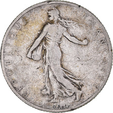 Coin, France, Semeuse, 2 Francs, 1908, Paris, VF(30-35), Silver, KM:845.1