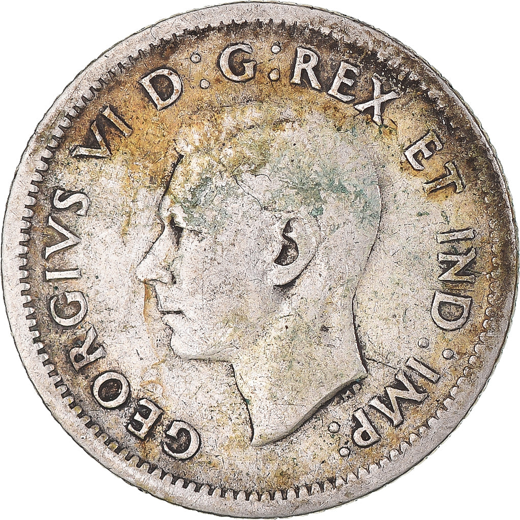 Moneta, Canada, George VI, 10 Cents, 1938, Royal Canadian Mint, Ottawa