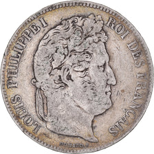 Monnaie, France, Louis-Philippe, 5 Francs, 1835, Lyon, TB+, Argent, Gadoury:678