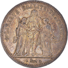 Coin, France, Hercule, 5 Francs, 1875, Paris, AU(50-53), Silver, KM:820.1