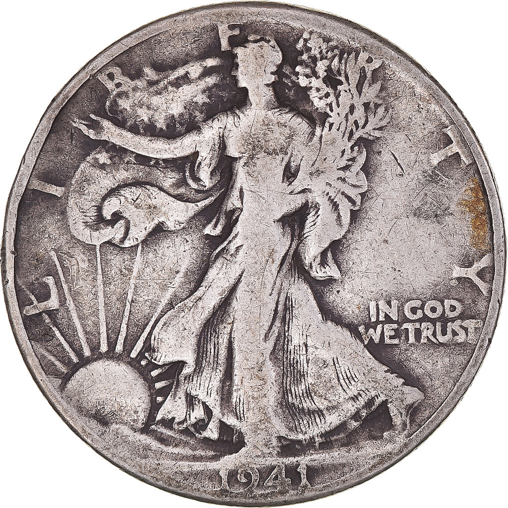 Münze, Vereinigte Staaten, Walking Liberty Half Dollar, Half Dollar, 1941, U.S.