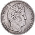 Moneta, Francia, Louis-Philippe, 5 Francs, 1845, Lille, BB, Argento, KM:749.13