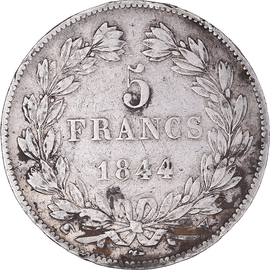 Münze, Frankreich, Louis-Philippe, 5 Francs, 1844, Lille, S+, Silber
