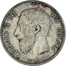 Coin, Belgium, Leopold II, Franc, 1866, EF(40-45), Silver, KM:28.1