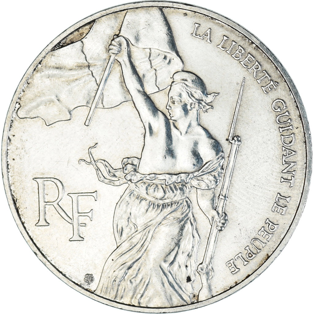 Moneda, Francia, Liberté guidant le peuple, 100 Francs, 1993, EBC, Plata