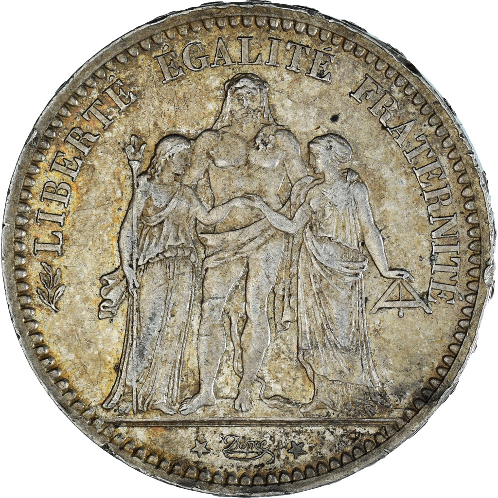 Coin, France, Hercule, 5 Francs, 1873, Paris, VF(30-35), Silver, KM:820.1