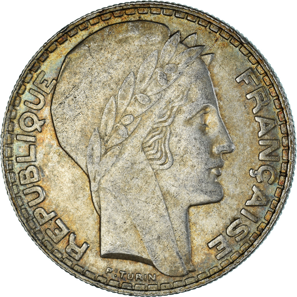 Münze, Frankreich, Turin, 20 Francs, 1933, Paris, Rameaux longs, SS, Silber